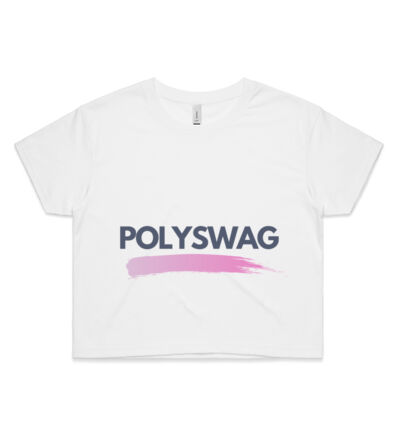 Polyswag Pink - Womens Crop Tee Thumbnail