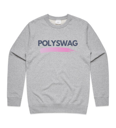 Polyswag Pink - Mens Premium Crew Thumbnail
