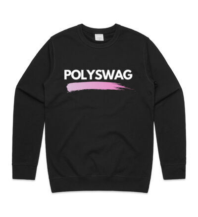 Polyswag Pink - Mens Premium Crew Thumbnail