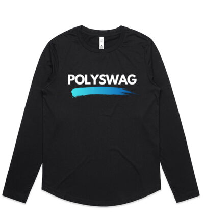 Polyswag Blue - Womens Curve Longsleeve Tee Thumbnail