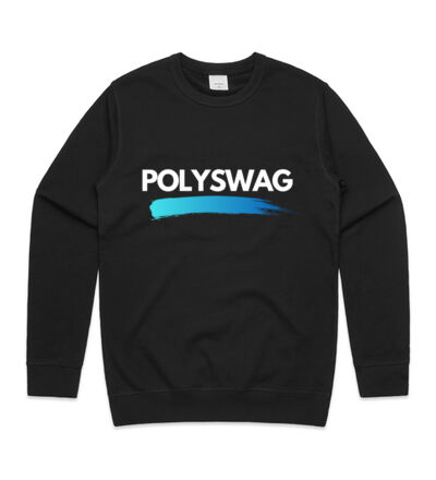 Polyswag Blue - Mens Premium Crew Thumbnail