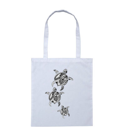 Polynesian Turtle Family - Tote Bag Thumbnail