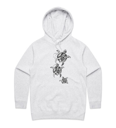 Polynesian Turtle Family - Womens Supply Hood Thumbnail