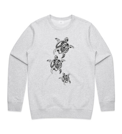 Polynesian Turtle Family - Mens Premium Crew Thumbnail
