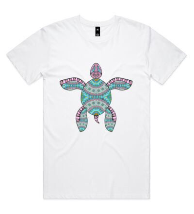 Turquoise Turtle - Mens Staple T shirt Thumbnail
