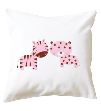 Zebra and Leopard - Cushion cover Thumbnail
