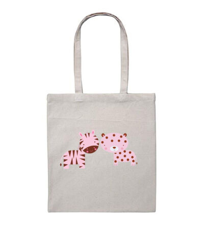 Zebra and Leopard - Heavy Duty Canvas Tote Bag Thumbnail