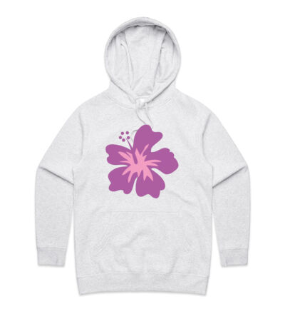 Pink Hibiscus - Womens Supply Hood Thumbnail