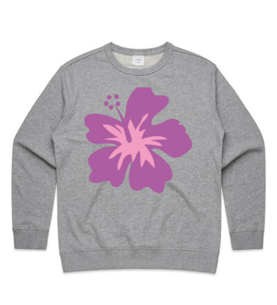 Pink Hibiscus - Womens Premium Crew Thumbnail