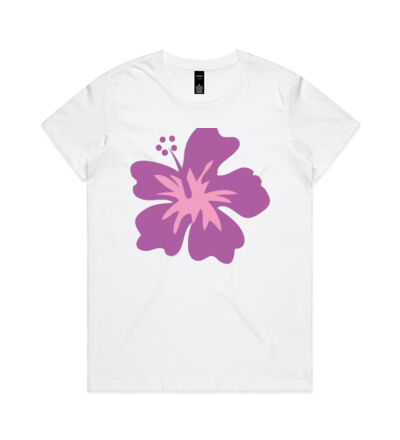 Pink Hibiscus - Womens Maple Tee Thumbnail