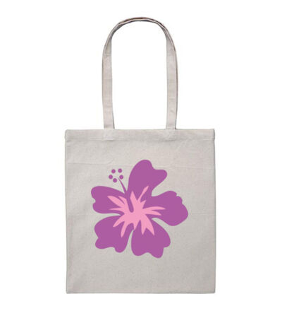 Pink Hibiscus - Heavy Duty Canvas Tote Bag Thumbnail
