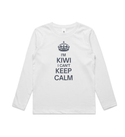 I'm Kiwi I can't keep calm. - Kids Longsleeve Tee Thumbnail