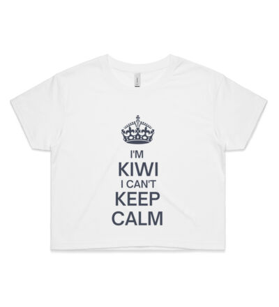I'm Kiwi I can't keep calm. - Womens Crop Tee Thumbnail