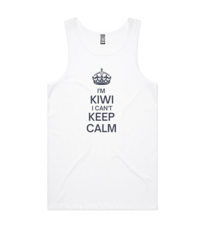 I'm Kiwi I can't keep calm. - Mens Lowdown Singlet Thumbnail