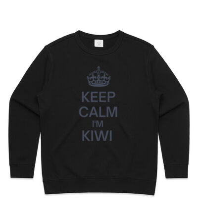 Keep Calm I'm Kiwi - Womens Premium Crew Thumbnail