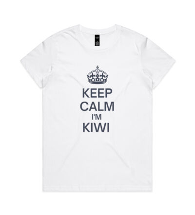 Keep Calm I'm Kiwi - Womens Maple Tee Thumbnail