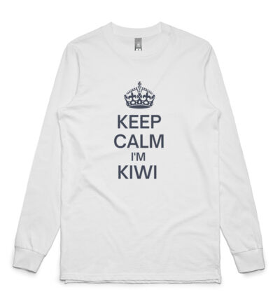 Keep Calm I'm Kiwi - Mens Base Longsleeve Tee Thumbnail