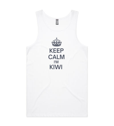 Keep Calm I'm Kiwi - Mens Lowdown Singlet Thumbnail