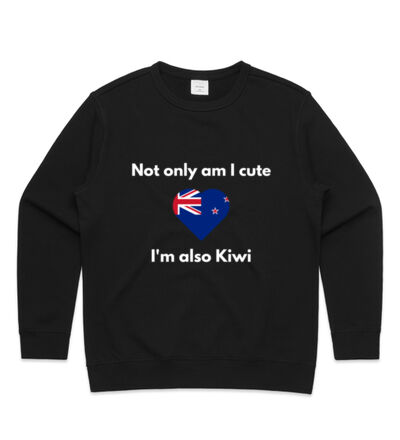 Cute and Kiwi - Womens Premium Crew Thumbnail