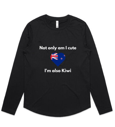 Cute and Kiwi - Womens Curve Longsleeve Tee Thumbnail