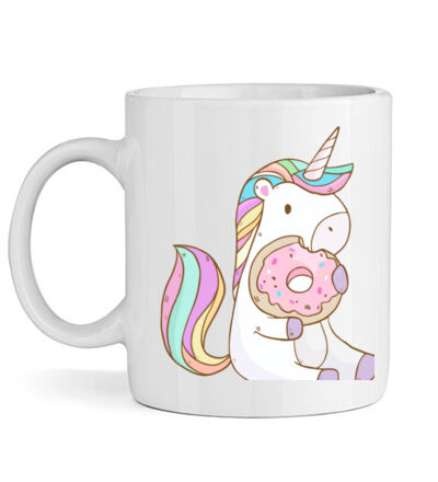 Unicorn and Doughnut - Mug Thumbnail