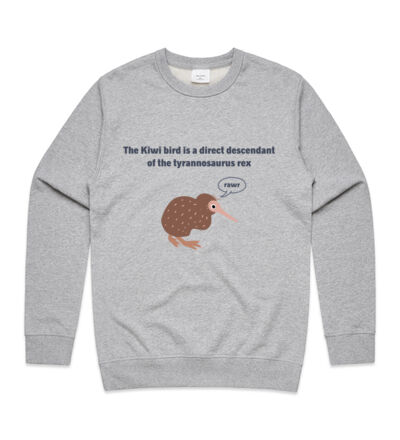Kiwi Tyrannosarus Rex - Mens Premium Crew Thumbnail