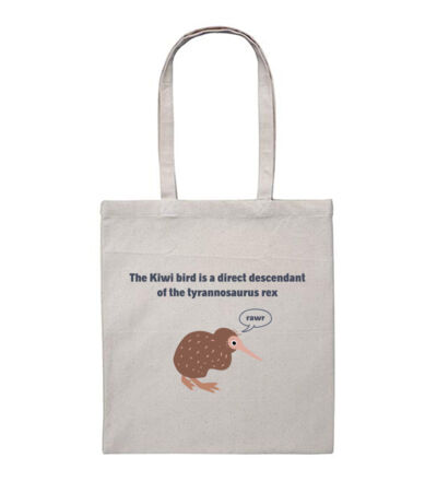 Kiwi Tyrannosarus Rex - Heavy Duty Canvas Tote Bag Thumbnail