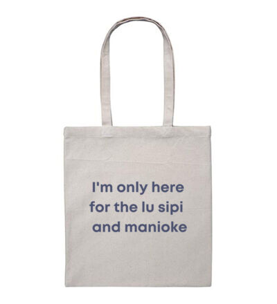 I'm only here for the lu sipi - Heavy Duty Canvas Tote Bag Thumbnail