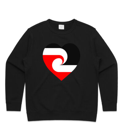 Maori Heart - Womens Premium Crew Thumbnail