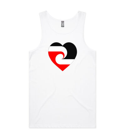 Maori Heart - Mens Lowdown Singlet Thumbnail