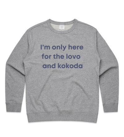 Only here for the lovo - Womens Premium Crew Thumbnail