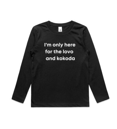 Only here for the lovo - Kids Longsleeve Tee Thumbnail
