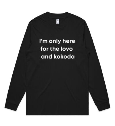 Only here for the lovo - Mens General Long Sleeve Tee Thumbnail