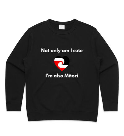 Cute and Maori - Womens Premium Crew Thumbnail