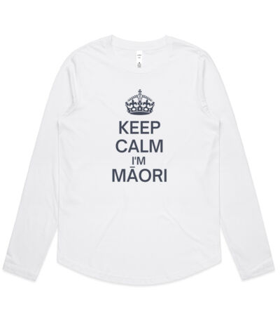 Calm and Maori - Womens Curve Longsleeve Tee Thumbnail