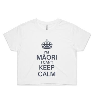 I'm Maori I can't keep calm - Womens Crop Tee Thumbnail