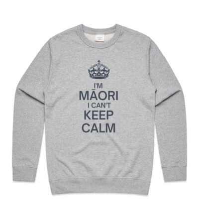 I'm Maori I can't keep calm - Mens Premium Crew Thumbnail