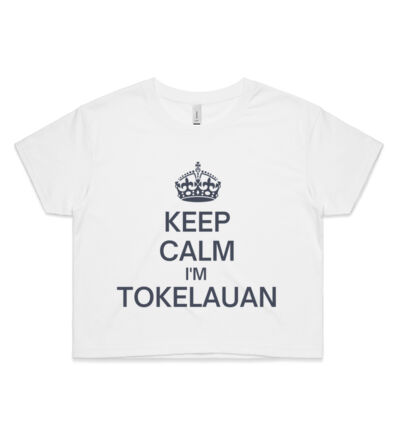 Keep calm I'm Tokelauan - Womens Crop Tee Thumbnail