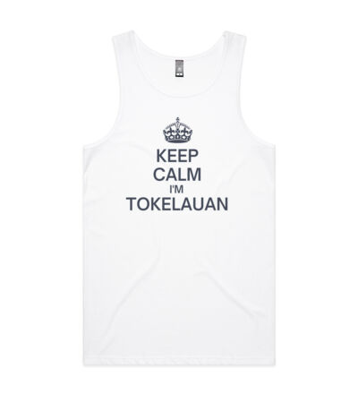 Keep calm I'm Tokelauan - Mens Lowdown Singlet Thumbnail