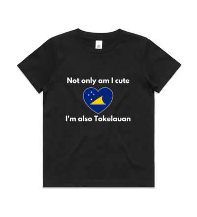 Cute and Tokelauan - Kids Youth T shirt Thumbnail