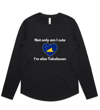 Cute and Tokelauan - Womens Curve Longsleeve Tee Thumbnail