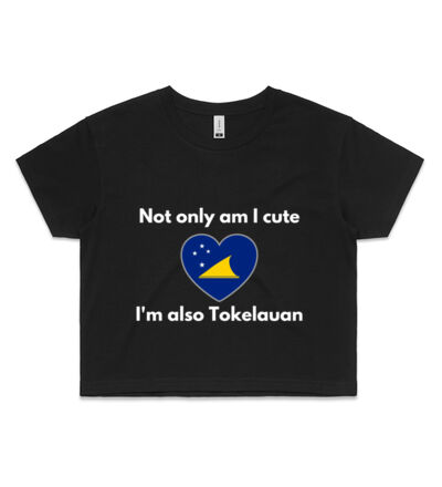 Cute and Tokelauan - Womens Crop Tee Thumbnail