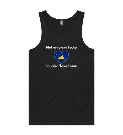 Cute and Tokelauan - Mens Lowdown Singlet Thumbnail