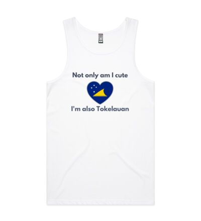 Cute and Tokelauan - Mens Lowdown Singlet Thumbnail