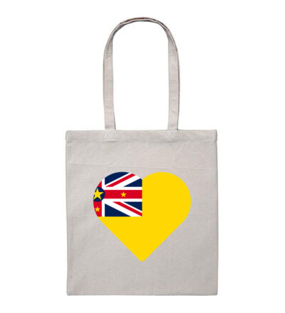 My heart is Niuean - Heavy Duty Canvas Tote Bag Thumbnail