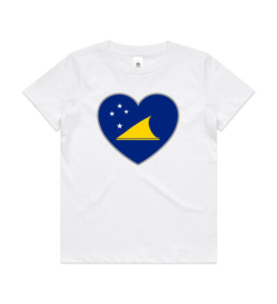 Tokelau Heart  - Kids Youth T shirt Thumbnail