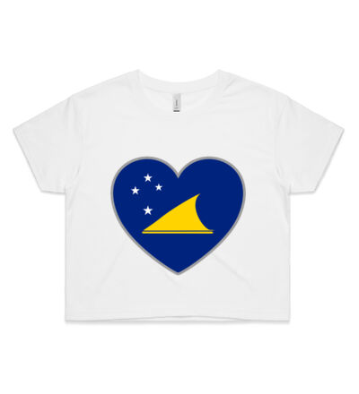 Tokelau Heart  - Womens Crop Tee Thumbnail
