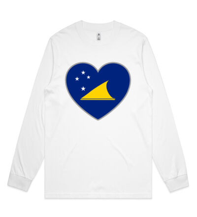 Tokelau Heart  - Mens General Long Sleeve Tee Thumbnail
