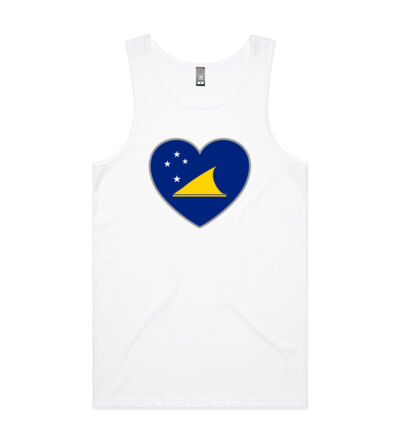 Tokelau Heart  - Mens Lowdown Singlet Thumbnail