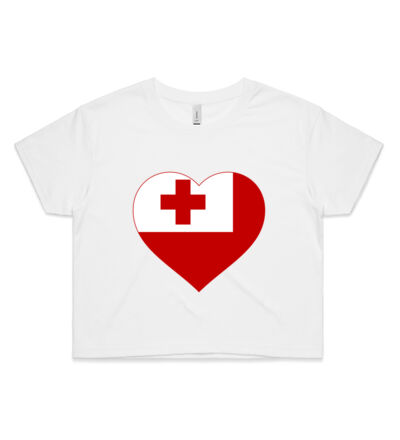 Tongan Heart - Womens Crop Tee Thumbnail